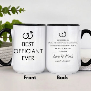 Personalisierter bester Offizier je Tasse für Hoch