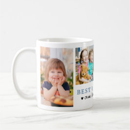 Personalisierter Bester Onkel je 4 FotoCollage Kaffeetasse