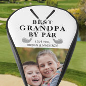 Personalisierter bester Opa nach Par Foto Golf Headcover