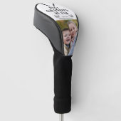 Personalisierter bester Opa nach Par Foto Golf Headcover (angewinkelt)