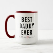 Personalisierter Bester Papa Aller Zeiten | Indivi Tasse (Links)