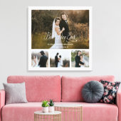 Personalisierter bester Tag je 4 FotoCollage Leinwanddruck (Insitu (Wohnzimmer))