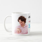 Personalisierter bester Vater Ever mit Fotos Tasse (Links)