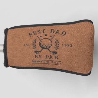 Personalisierter bester Vater Golf Head Putter Cov Headcover