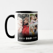 Personalisierter bester Vater je 8 Foto Collage Va Tasse (Links)