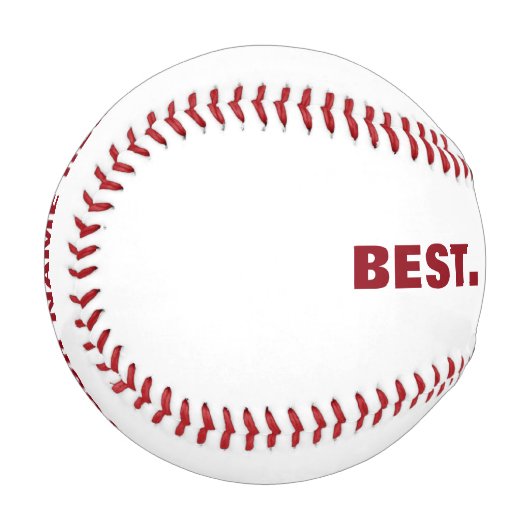 Personalisierter bester Vater je Baseball (Vorderseite Links)