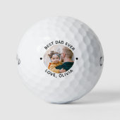 Personalisierter bester Vater je benutzerdefiniert Golfball (Vorderseite)