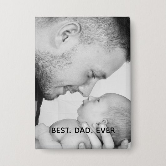 Personalisierter bester Vater je Button (Vorderseite)
