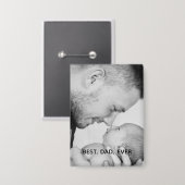 Personalisierter bester Vater je Button (Vorderseite/Rückseite)