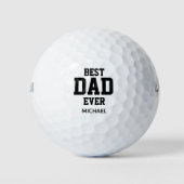 Personalisierter bester Vater je Cooler Sportsende Golfball (Vorderseite)