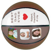 Personalisierter bester Vater je Foto Basketball (Vorderseite)