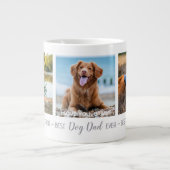 Personalisierter bester Vater je Foto Dog Vater Jumbo-Tasse (Vorderseite)