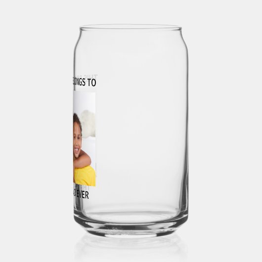 Personalisierter bester Vater je Foto Dosenglas (Links)