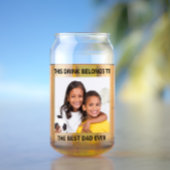 Personalisierter bester Vater je Foto Dosenglas