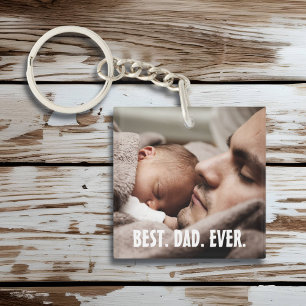 Personalisierter bester Vater je, Foto    Schlüsselanhänger