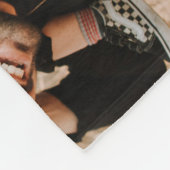 Personalisierter bester Vater je FotoCollage Fleecedecke (Ecke)