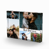Personalisierter bester Vater je FotoCollage Fotoblock (Rechts)
