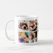 Personalisierter bester Vater je FotoCollage Kaffeetasse (Links)