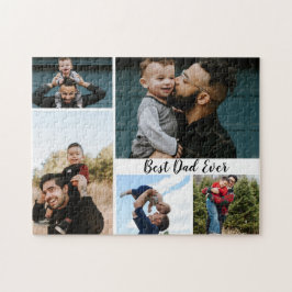 Personalisierter bester Vater je FotoCollage Puzzle