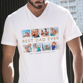 Personalisierter bester Vater je FotoCollage Tri-Blend Shirt