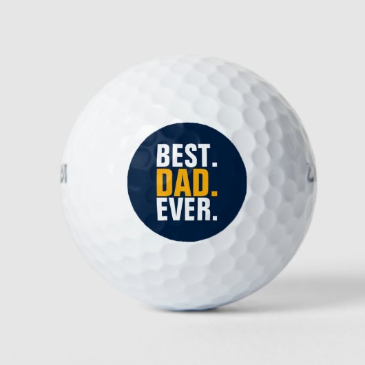 Personalisierter bester Vater je Golfball (Vorderseite)