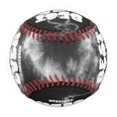 Personalisierter bester Vater je Schwarze Gefärbte Baseball (Rückseite)