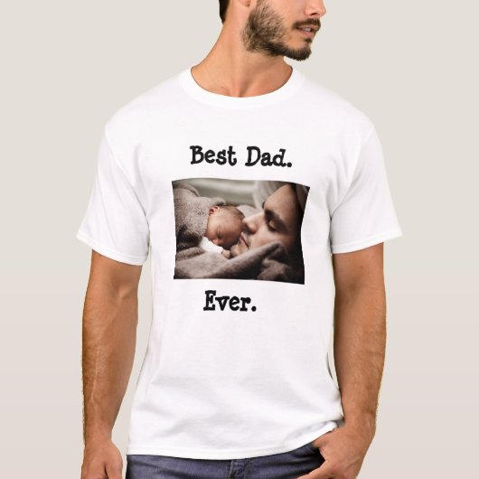 Personalisierter bester Vater je Shirt (Vorderseite)