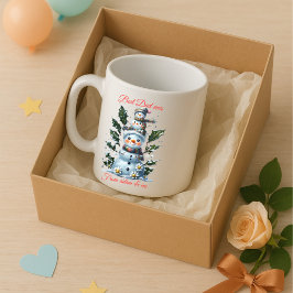 Personalisierter bester Vater je Snowman_Custom no Kaffeetasse