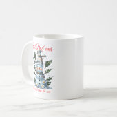 Personalisierter bester Vater je Snowman_Custom no Kaffeetasse (Vorderseite Links)