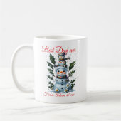 Personalisierter bester Vater je Snowman_Custom no Kaffeetasse (Links)