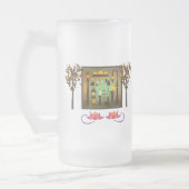 Personalisierter bester Vater jemals mit Lotus Art Mattglas Bierglas (Links)