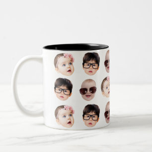 Personalisierter bester Vater nach Par Weihnachtsg Zweifarbige Tasse