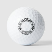 Personalisierter bester Vater Par Foto Golfplätze Golfball (Vorderseite)