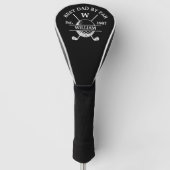 Personalisierter bester Vater par und monogramm sc Golf Headcover (Vorderseite)
