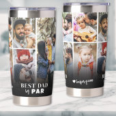 Personalisierter bester Vater per Par Foto Collage Thermobecher