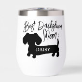 Personalisierter Bestes-Dachshund-Mama-Becher (Vorderseite)