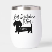 Personalisierter Bestes-Dachshund-Mama-Becher (Rückseite)