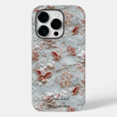 Personalisierter, bestickter Floral iPhone Case (Rückseite)