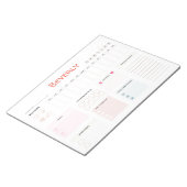 Personalisierter Betreuungsplaner Notizblock (angewinkelt)