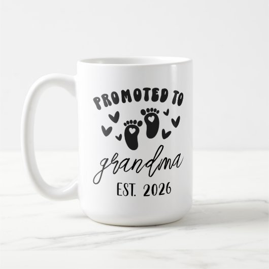 Personalisierter Beworben als Oma-Becher individue Kaffeetasse (Links)
