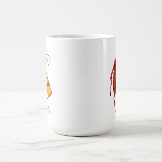 Personalisierter Bier Drink Hummer Kaffeetasse (Mittel)