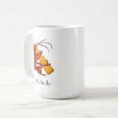 Personalisierter Bier Drink Hummer Kaffeetasse (Vorderseite Links)