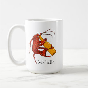 Personalisierter Bier Drink Hummer Kaffeetasse