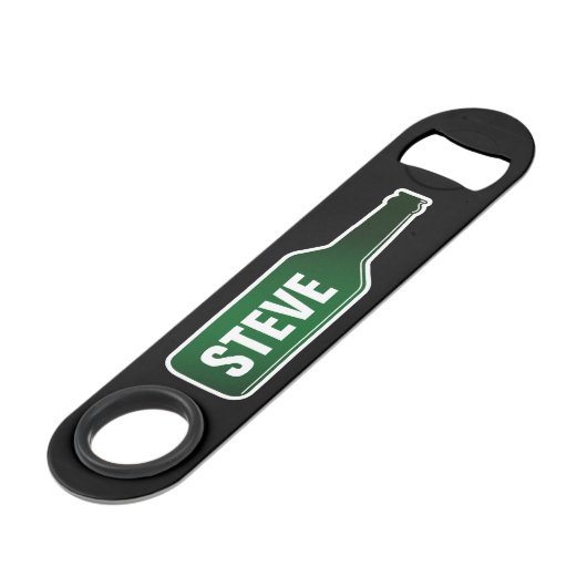 Personalisierter Bierflaschenöffner mit individuel Speed Flaschenöffner (Vorderseite Schrägansicht)