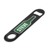 Personalisierter Bierflaschenöffner mit individuel Speed Flaschenöffner (Rückseite Schrägansicht)