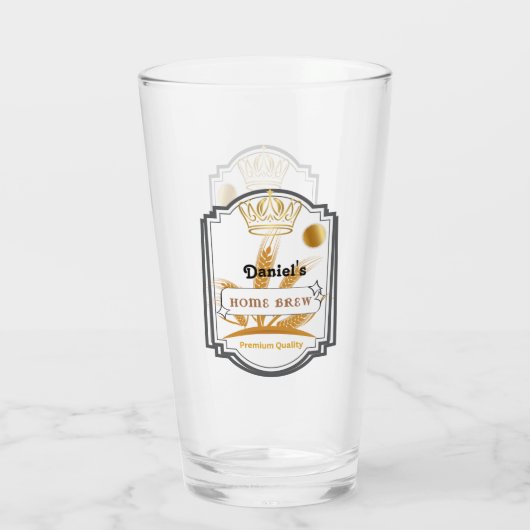 Personalisierter Bierglas-Cup Glas (Rückseite)