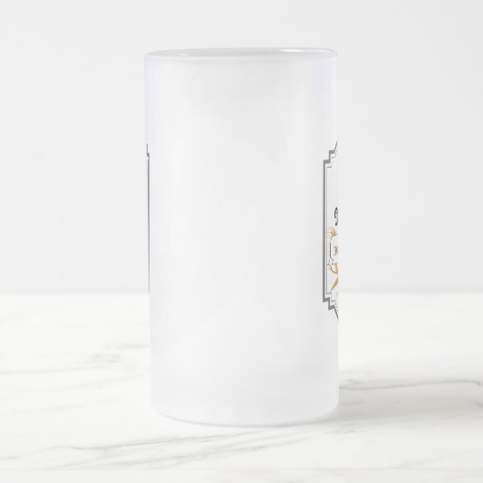 Personalisierter Bierglas-Cup Mattglas Bierglas (Mittel)