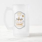 Personalisierter Bierglas-Cup Mattglas Bierglas (Links)