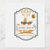 Personalisierter Bierglas-Cup Weinetikett (Einzelnes Label)