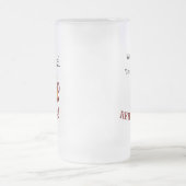 Personalisierter Bierliebhaber Ruhestand  Mattglas Bierglas (Mittel)